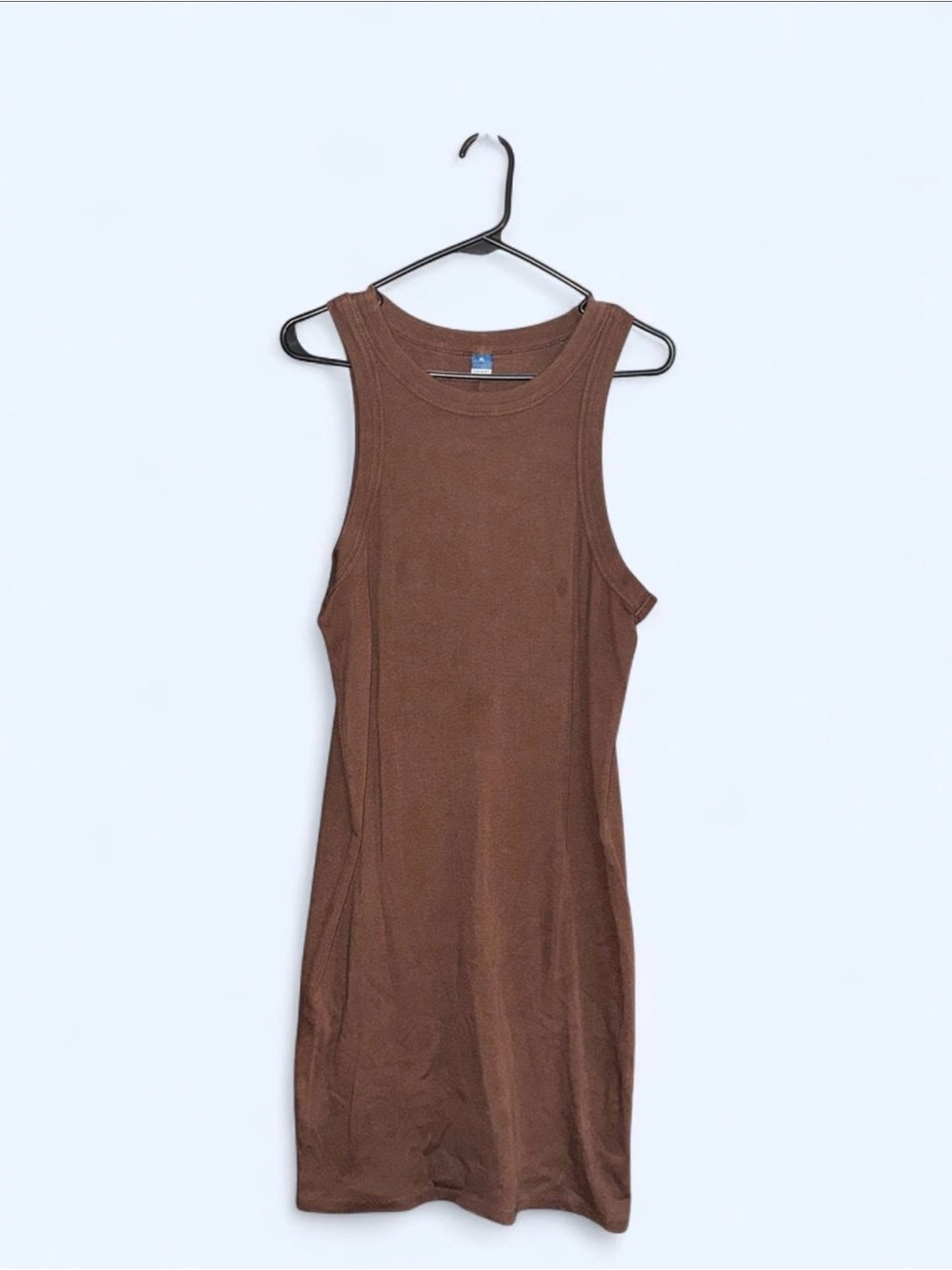 Old Navy Brown Ribbed Tank Dress